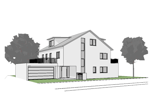 Baugenehmigungsplanung EFH Oberhaunstadt 2018
