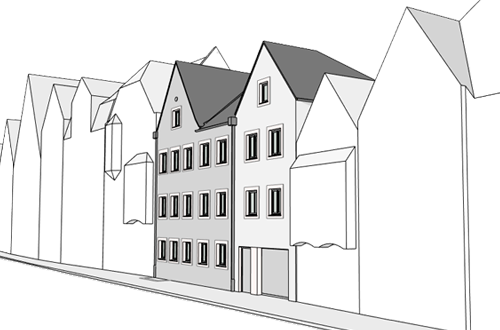 Baugenehmigungsplanung Stadthaus Ingolstadt 2024 Baugenehmigungsplanung Stadthaus Ingolstadt 2024
