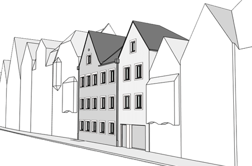 Baugenehmigungsplanung Stadthaus Ingolstadt 2024